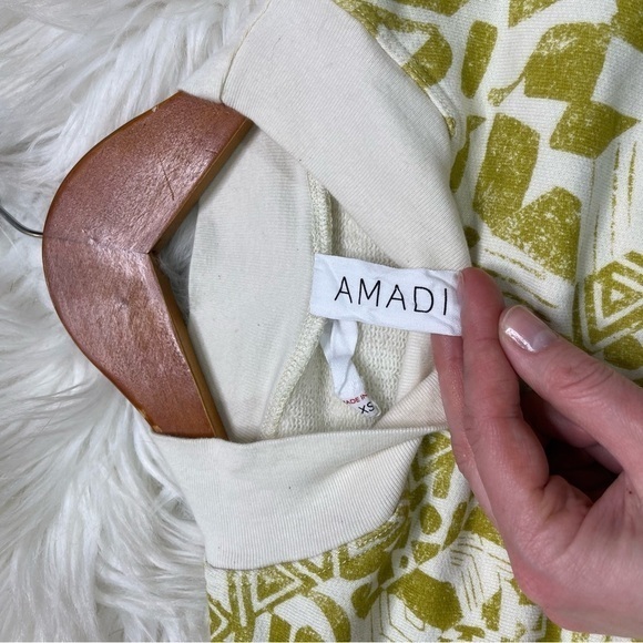 Anthropologie Amadi‎ Cropped Abstract Print Sweatshirt - Picture 5 of 8